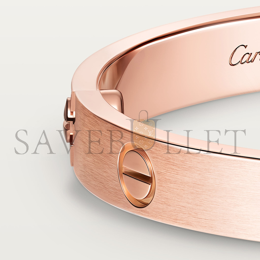 Ca*t*er bracelet love, modÈle classique, finition brossÉe, 4 diamants b6080017